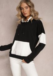 Czarna Bawełniana Bluza z Kapturem i Ściągaczami Adikona. Czarne bluzy z kapturem damskie Renee, z bawełny. Za 79.99 zł.