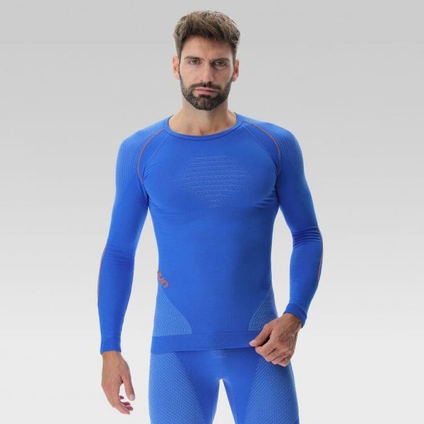 Koszulka termoaktywna męska UYN Evolutyon. Niebieskie bielizna termoaktywna męska UYN, m, bez wzorów. Za 309.99 zł.