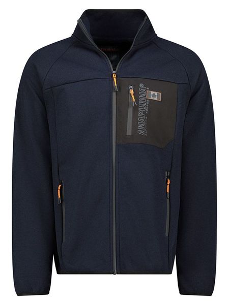ANAPURNA Kurtka polarowa "Thizyana" w kolorze granatowym rozmiar: XL. Niebieskie kurtki męskie ANAPURNA, xl, bez wzorów, z polaru, bez kaptura. Za 165.99 zł.