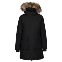 Parka dla kobiet DLX Ellington. Czarne parki damskie DLX, l, bez wzorów, z materiału. Za 952.65 zł.