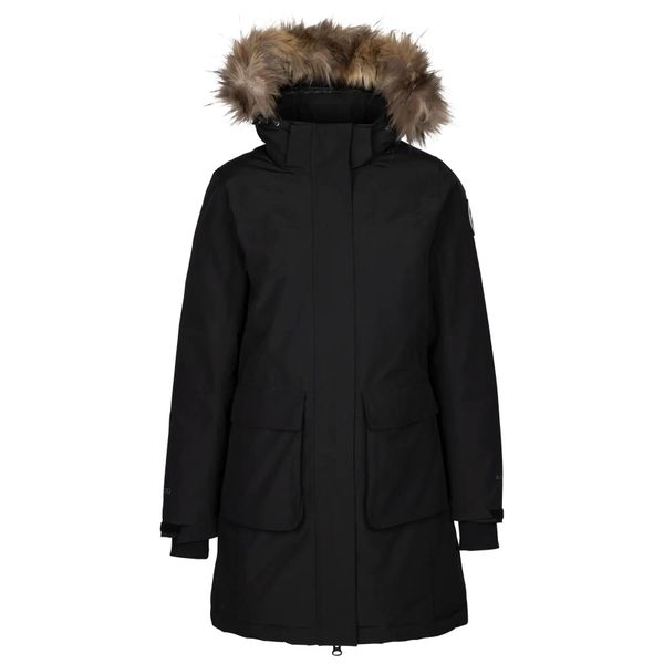 Parka dla kobiet DLX Ellington. Czarne parki damskie DLX, l, bez wzorów, z materiału. Za 952.65 zł.