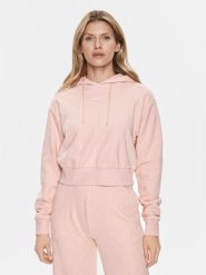 Guess Bluza Gj Logo V4RQ14 KC2W0 Różowy Regular Fit. Czerwone bluzy bez kaptura damskie Guess, s, z bawełny. Za 289.99 zł.
