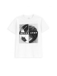 Coccodrillo T-Shirt WC5143201VBC Biały Regular Fit. Białe t-shirty chłopięce COCCODRILLO, bez wzorów, z bawełny, bez ramiączek. Za 29.99 zł.