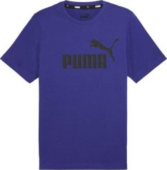 Koszulka sportowa męska Puma Essential Logo. Czarne t-shirty sportowe męskie Puma, m, z bawełny, bez ramiączek. Za 79.00 zł.