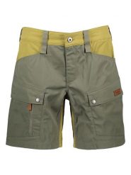 Bergans Szorty funkcyjne "Favor" w kolorze oliwkowo-jasnozielonym rozmiar: 42. Brązowe spodenki sportowe damskie Bergans, z bawełny, outdoorowe. Za 215.21 zł.