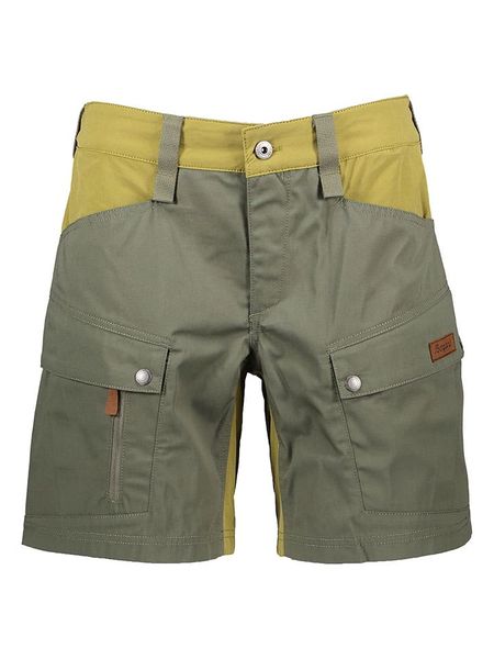 Bergans Szorty funkcyjne "Favor" w kolorze oliwkowo-jasnozielonym rozmiar: 42. Brązowe spodenki sportowe damskie Bergans, z bawełny, outdoorowe. Za 219.08 zł.