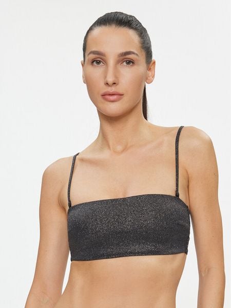 Calvin Klein Swimwear Góra od bikini KW0KW02275 Czarny. Czarne bikini damskie Calvin Klein Swimwear, bez wzorów. Za 239.99 zł.
