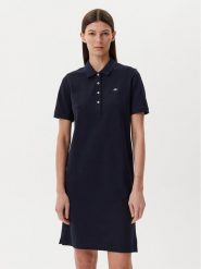 Gant Sukienka codzienna Shield 4201529 Granatowy Regular Fit. Niebieskie sukienki damskie Gant, na co dzień, xl, bez wzorów, z bawełny, bez kołnierzyka, bez ramiączek, proste. Za 299.99 zł.