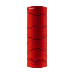 Komin na szyję trekkingowy Alpinus Zuzi. Czerwone szaliki i kominy damskie Alpinus, bez wzorów, z materiału. Za 29.00 zł.