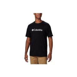 Koszulka sportowa męska Columbia Csc Basic Logo SS Tee. Czarne t-shirty sportowe męskie Columbia, m, z bawełny, bez ramiączek, trekkingowe. Za 99.99 zł.
