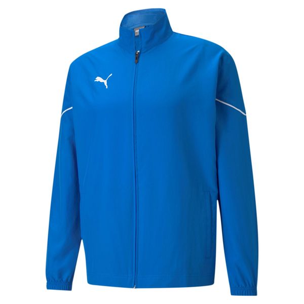 Kurtka uniwersalna męska Puma Teamrise Sideline. Niebieskie kurtki męskie Puma, l, bez wzorów, z syntetyku, klasyczne, bez kaptura. Za 164.00 zł.