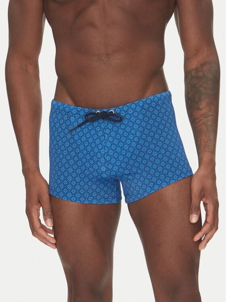 HOM Kąpielówki Hendaye 402934 Niebieski. Niebieskie kąpielówki męskie HOM, m, bez wzorów, z syntetyku. Za 229.99 zł.