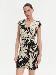Morgan Sukienka letnia 251-RAROSA Beżowy Regular Fit. Brązowe sukienki damskie Morgan, na lato, bez wzorów, z syntetyku, bez kołnierzyka, bez ramiączek. Za 269.99 zł.