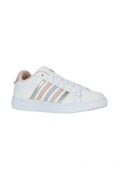 Buty sportowe K-Swiss COURT TIEBREAK II (94413-192-M). Białe buty sportowe na co dzień damskie K-Swiss, bez wzorów, ze skóry. Za 257.00 zł.