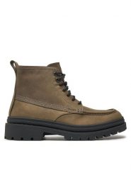 Boss Trapery Nebular 50529219 Zielony. Zielone buty zimowe męskie Boss, z nubiku, bez zapięcia. Za 679.99 zł.