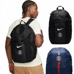 Plecak Nike PSG szkolny sportowy. Czarne plecaki damskie Nike, bez wzorów. Za 242.94 zł.