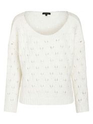 More & More Sweter w kolorze białym rozmiar: 42. Białe swetry klasyczne damskie MORE & MORE, z wełny, bez kołnierzyka. Za 56.39 zł.