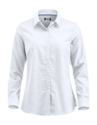 Clique koszula Oxford damska z długim rękawem bawełniana. Białe koszule damskie CLIQUE, xl, bez wzorów, z bawełny, klasyczne, bez kołnierzyka, bez ramiączek. Za 229.15 zł.