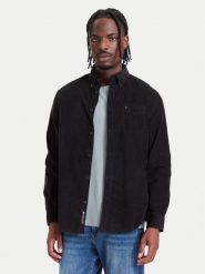 Tommy Jeans Koszula DM0DM23517 Czarny Regular Fit. Czarne koszule męskie Tommy Jeans, l, bez wzorów, z bawełny, bez kołnierzyka, bez ramiączek. Za 349.99 zł.