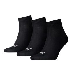 Skarpety Za Kostkę Unisex Dla Dorosłych (zestaw 3 Sztuk). Czarne skarpetki męskie Puma, bez wzorów, z bawełny. Za 34.90 zł.