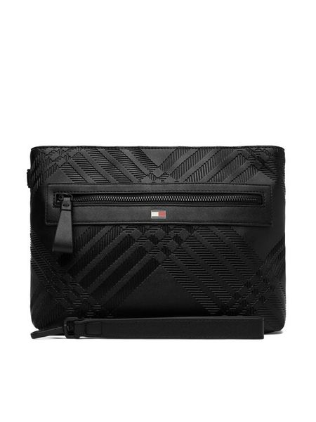 Tommy Hilfiger Saszetka Th Corp Pouch AM0AM14761 Czarny. Czarne saszetki męskie Tommy Hilfiger, ze skóry. Za 329.99 zł.