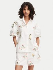 French Connection Koszula Cambria 729G7 Biały Relaxed Fit. Białe koszule damskie French Connection, xs, bez wzorów, z bawełny, bez kołnierzyka, bez ramiączek. Za 484.99 zł.