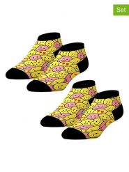 Lucky Socks Skarpety (2 pary) w kolorze żółto-czarnym rozmiar: 41-46. Czarne skarpetki męskie Lucky Socks, bez wzorów, prążkowane. Za 30.99 zł.