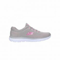 Obuwie Sportowe Damskie Skechers Mesh Bungee Slip-On Beżowy. Brązowe buty sportowe na co dzień damskie Skechers, bez wzorów, z materiału, trekkingowe. Za 359.20 zł.
