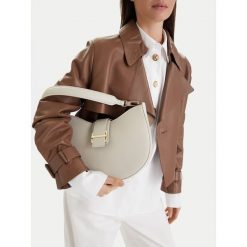 Torebka GINO ROSSI. Szare torebki klasyczne damskie Gino Rossi, bez wzorów, bez dodatków. Za 229.99 zł.