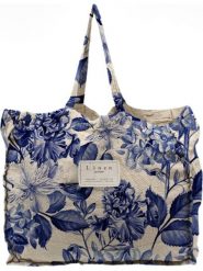 Madre Selva Shopper bag "Blue Flowers" w kolorze niebieskim - 42 x 36 x 7 cm rozmiar: onesize. Niebieskie shopper bag damskie Madre Selva, bez wzorów, z materiału, na ramię, bez dodatków. Za 121.99 zł.