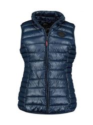 Geographical Norway Kamizelka pikowana "Annecy" w kolorze granatowym rozmiar: XXL. Niebieskie kamizelki damskie Geographical Norway, xxl. Za 96.60 zł.