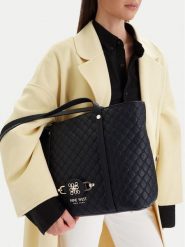 Nine West Torebka EO-Merla-LDA8446 Czarny. Czarne torebki klasyczne damskie Nine West, bez wzorów, z materiału, bez dodatków. Za 329.99 zł.