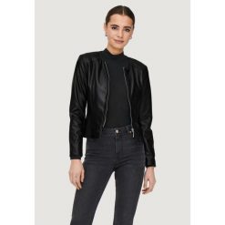 Kurtka Kobieta ONLY Onlsaramy Faux Leather Cc Otw. Czarne kurtki damskie Only, bez wzorów, ze skóry, bez kaptura. W wyprzedaży za 219.40 zł.
