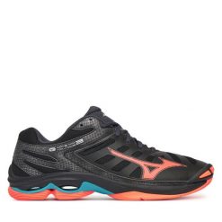 Buty halowe Mizuno. Czarne buty sportowe na co dzień męskie Mizuno, bez zapięcia, mizuno wave. Za 249.99 zł.