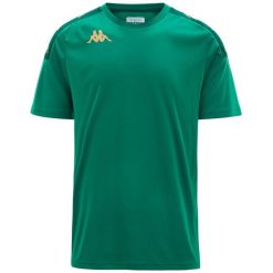 Koszulka Kappa Gianto. Zielone t-shirty sportowe męskie Kappa, l, z materiału, bez ramiączek, na fitness i siłownię. Za 197.00 zł.