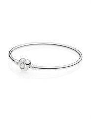 Pandora Srebrna bransoletka rozmiar: 17. Szare bransoletki damskie Pandora, srebrne. Za 232.23 zł.