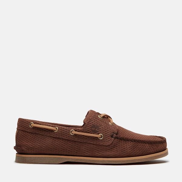 Timberland Classic Boat Shoe DKBRN Mokasyny męskie. Brązowe mokasyny męskie Timberland, z denimu. Za 629.99 zł.