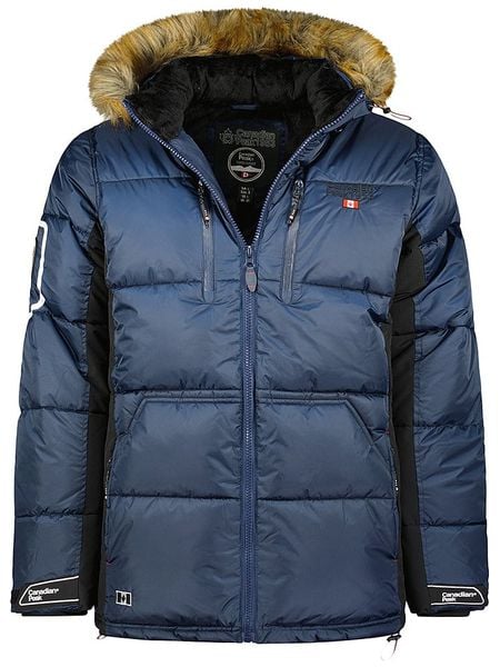 Canadian Peak Kurtka zimowa "Danoneak" w kolorze granatowym rozmiar: 3XL. Niebieskie kurtki męskie Canadian Peak, na zimę, xl, bez wzorów, bez kaptura. Za 331.46 zł.