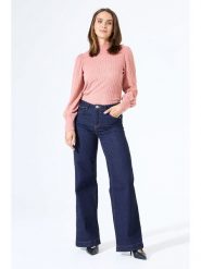 Garcia Bluzka w kolorze brzoskwiniowym rozmiar: S. Pomarańczowe bluzki damskie Garcia, s, bez wzorów, z koronki, bez kołnierzyka, bez ramiączek. Za 91.77 zł.