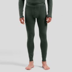 Spodnie Odlo BL BOTTOM long MERINO 160. Szare spodnie materiałowe męskie Odlo, bez wzorów, z materiału. Za 379.99 zł.