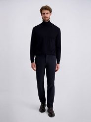 Pierre Cardin Spodnie chino w kolorze granatowym rozmiar: W36/L36. Niebieskie spodnie materiałowe męskie Pierre Cardin, z aplikacjami. Za 209.95 zł.
