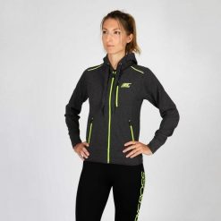 Damska bluza z kapturem ULTRASOFT. Szare bluzy z kapturem damskie BODYCROSS, s, z materiału. Za 322.99 zł.