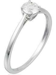 DIAMANTA Złoty pierścionek "Solitaire Impérial" z diamentem rozmiar: 53. Szare pierścionki damskie DIAMANTA, z diamentem, złote. Za 6,655.99 zł.