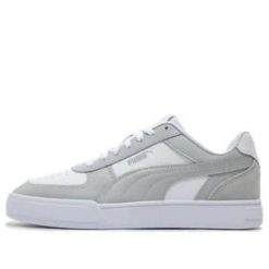 Buty do chodzenia męskie Puma Caven Mix. Białe buty sportowe na co dzień męskie Puma, z gumy, bez zapięcia, trekkingowe. Za 182.99 zł.