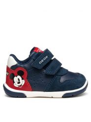 Geox Sneakersy B Zapito B566CB 05422 C0735 Granatowy. Niebieskie buty sportowe chłopięce Geox, ze skóry, bez zapięcia. Za 169.99 zł.