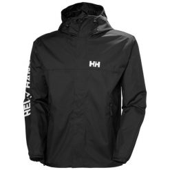 Kurtka wodoodporna Helly Hansen Ervik. Czarne kurtki męskie Helly Hansen, m, bez wzorów, bez kaptura. Za 546.50 zł.
