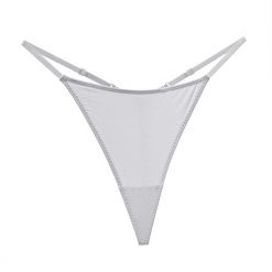 Stringi z łańcuszkiem elegancka bielizna na specjalne okazje Kataleya. Czarna stringi damskie Intica, m, bez wzorów, z tkaniny. Za 79.00 zł.