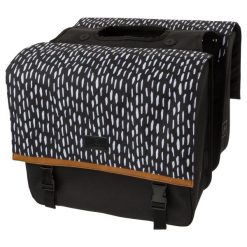 Torba rowerowa podwójna NARA wodoodporna z odblaskami i systemem MIK czarna. Czarne torebki klasyczne damskie FASTRIDER, bez wzorów, z materiału, bez dodatków. Za 317.95 zł.