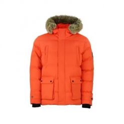 Kurtka puchowa wodoodporna Peak Mountain Canabel. Zielone kurtki narciarskie i snowboardowe damskie Peak Mountain, m, bez wzorów, z futra, bez kaptura, narciarskie. Za 297.50 zł.