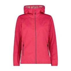 Damska wodoodporna kurtka softshell CMP. Czerwone kurtki softshell damskie CMP, xl, bez wzorów, z softshellu, bez kaptura. Za 342.50 zł.